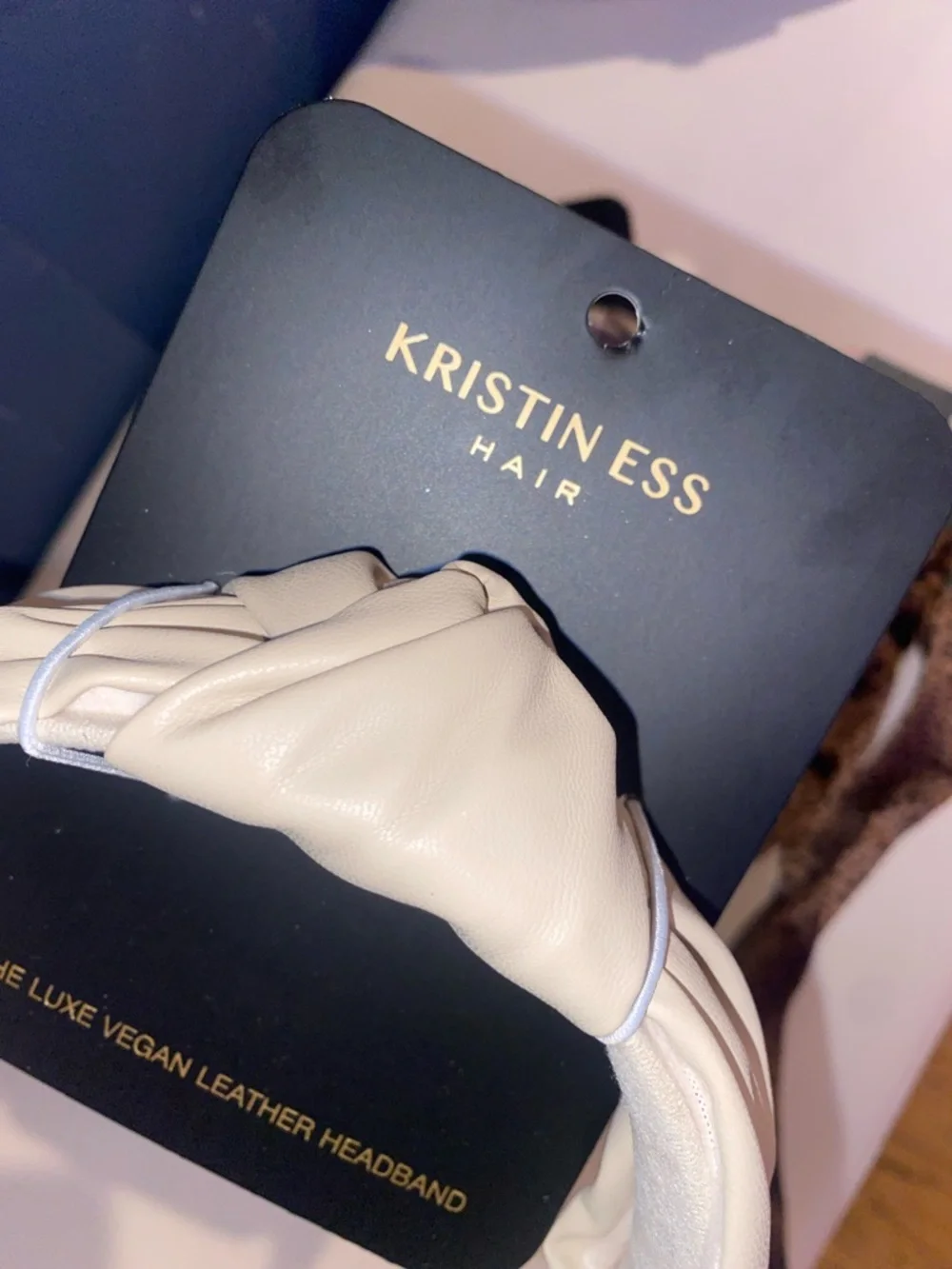 Kristin Ess Padded Vegan‎ Leather Headbands & Scrunchie/Scarf Hair Accessories